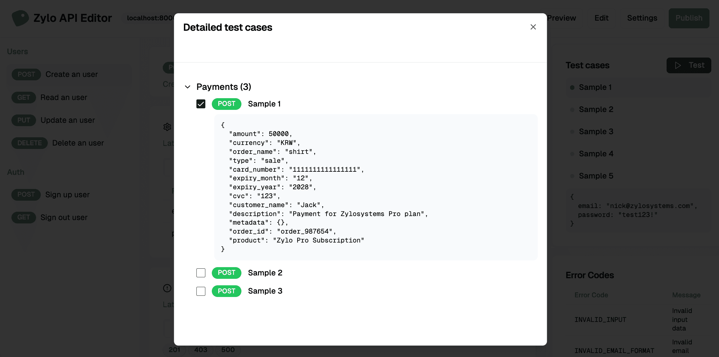 Write your API docs with Zylo on your local machine.